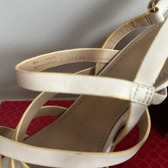 Aldo Dindiloa White Women's Heels white 3.5 inch heel - Picture 14 of 16